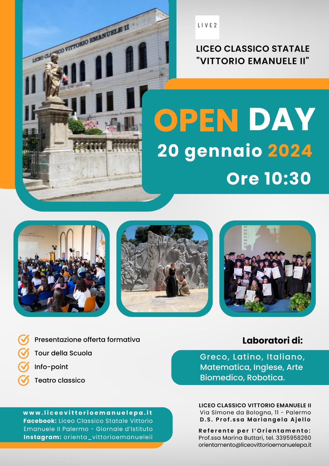 Locandina Open Day 2 dicembre 23