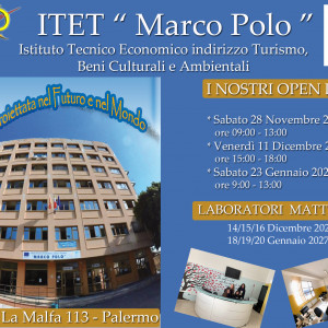 logo I.T.E.T. "MARCO POLO" TURISMO, BENI CULTURALI E AMBIENTALI